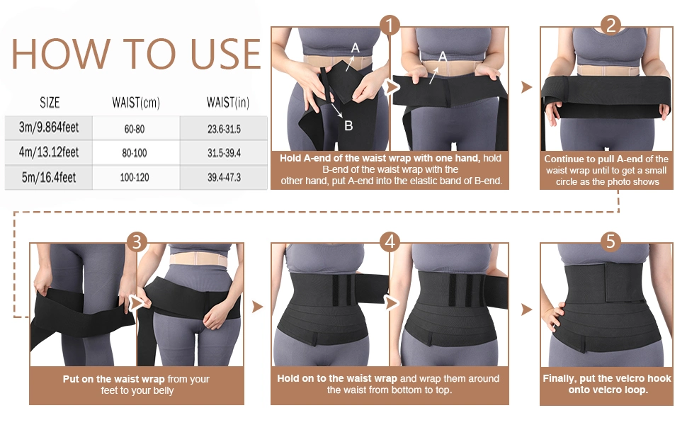 Snatch Me up Waist Bandage Wrap for Body Slimming